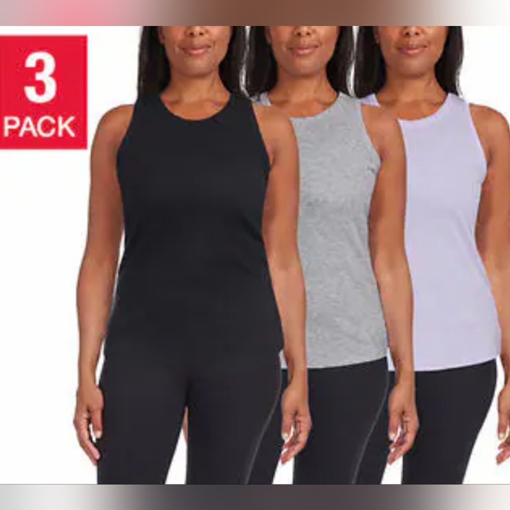 Danskin Ladies Ribbed Tanks 3pk